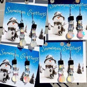 Snowman Earrings